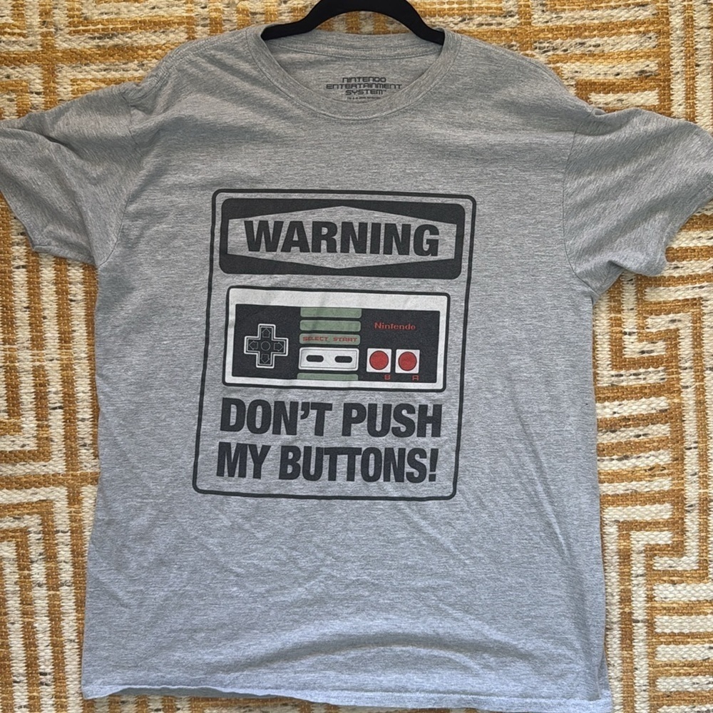 NINTENDO โDonโt Push My Buttonsโ Tee Shirt